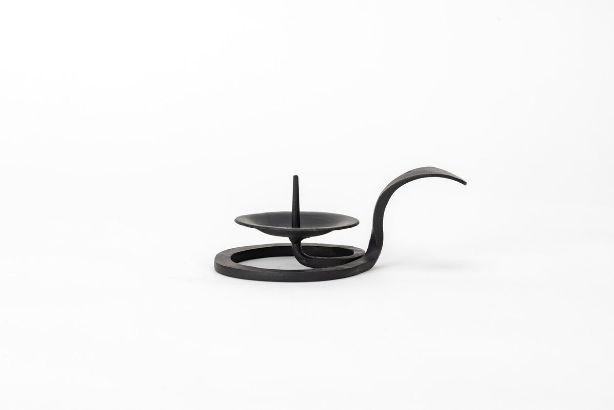 Wrought Iron Candle Holder (for 14cm warosoku) – Oshinsha