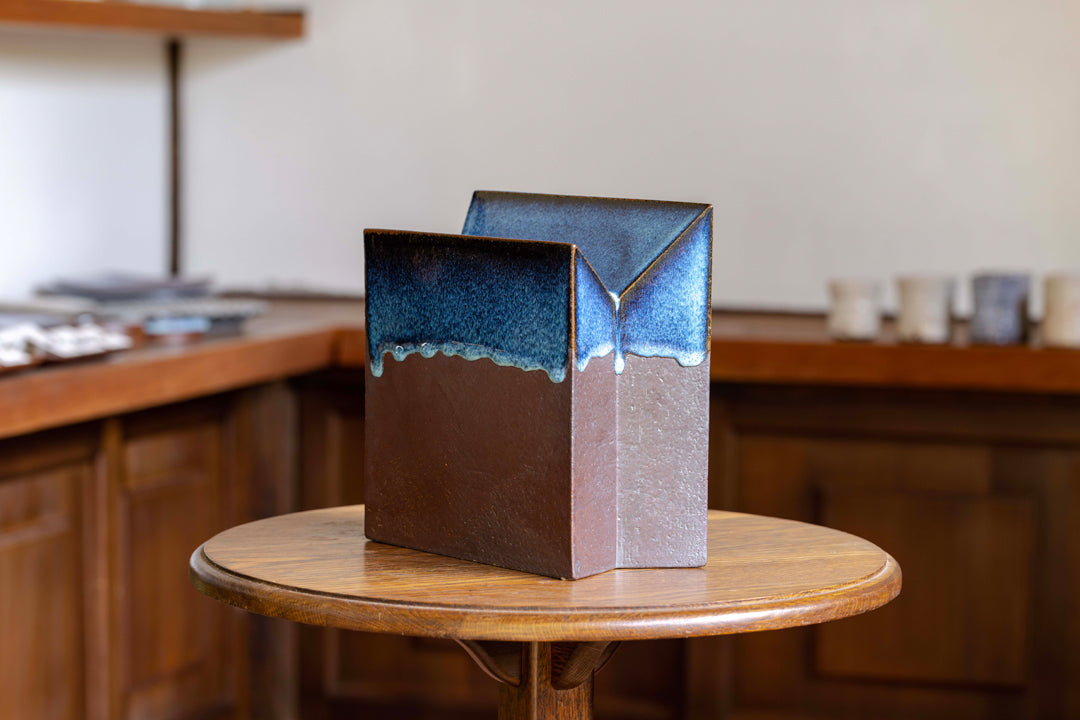 Namako Glaze Vase "Gregorian Chant" (Free Shipping)
