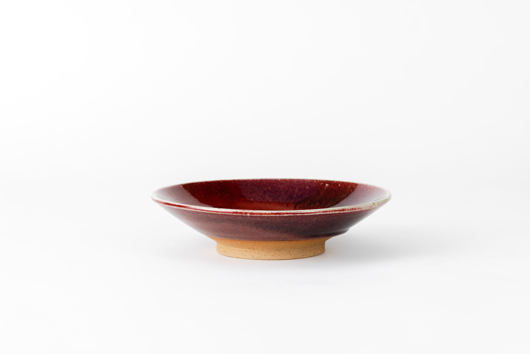 Shinsha Cinnabar Glaze Plate