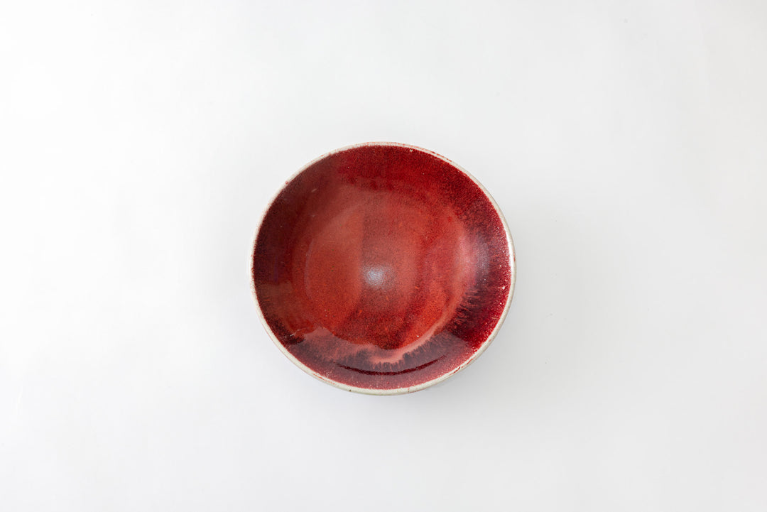 Shinsha Cinnabar Glaze Plate