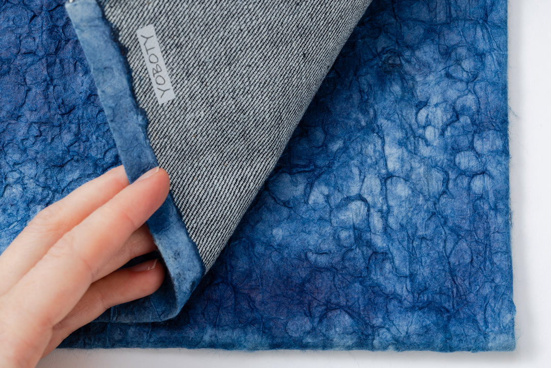 Indigo Dye Clutch Bag