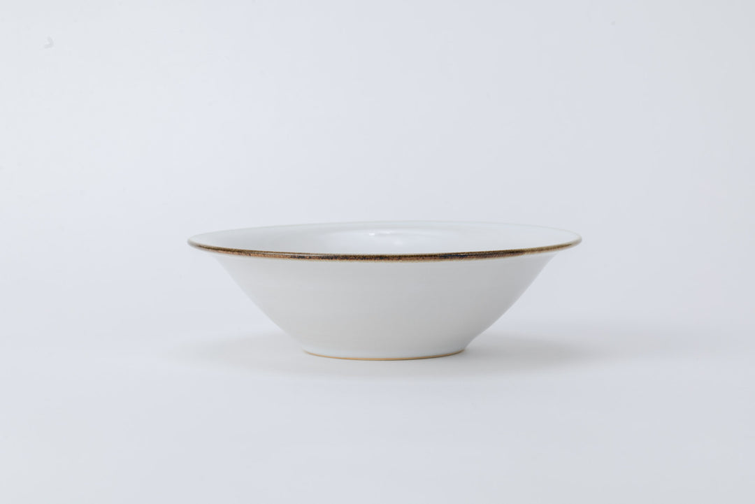 Plate White Straw Ash Glaze