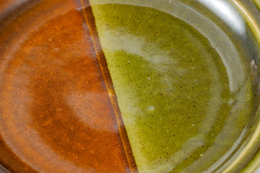 Bicolor Plate (Sand Brown x Olive)