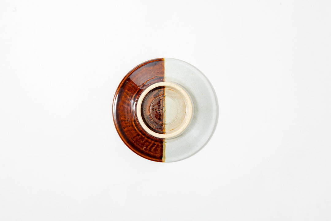 Bicolor Plate 18 cm (Red Amber x Ash White)
