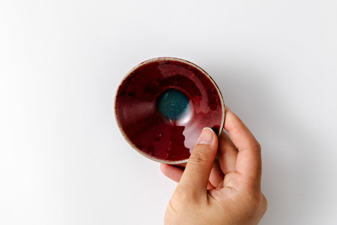 Shinsha Cinnabar Glaze Sakazuki 02