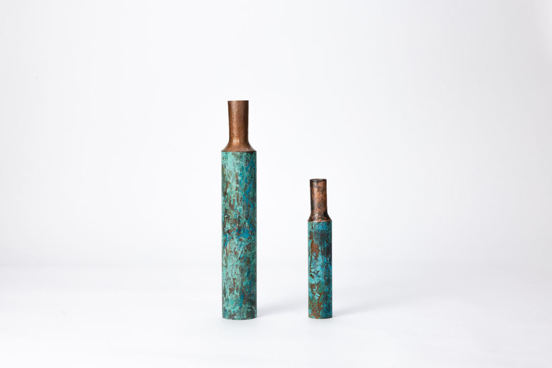 Copper Vase: Patina Finish