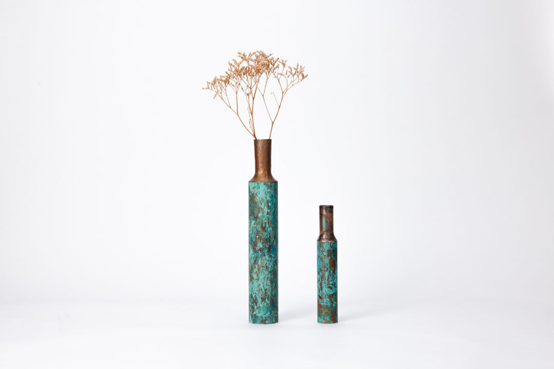 Copper Vase: Patina Finish