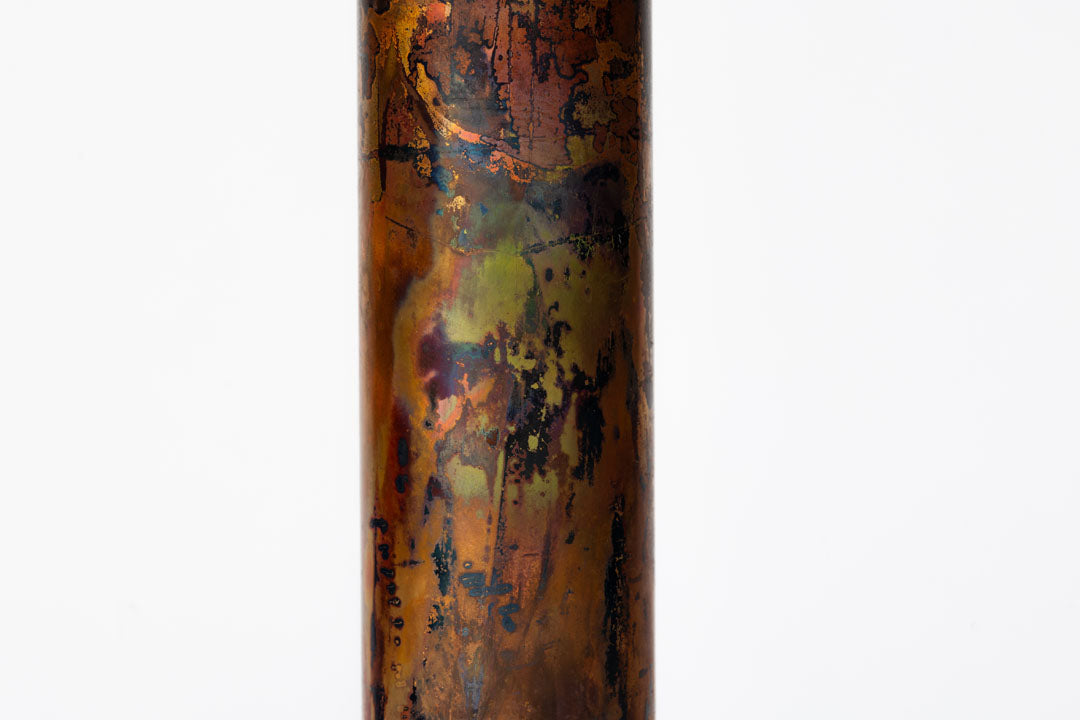 Copper Vase: Nuka-yaki Finish