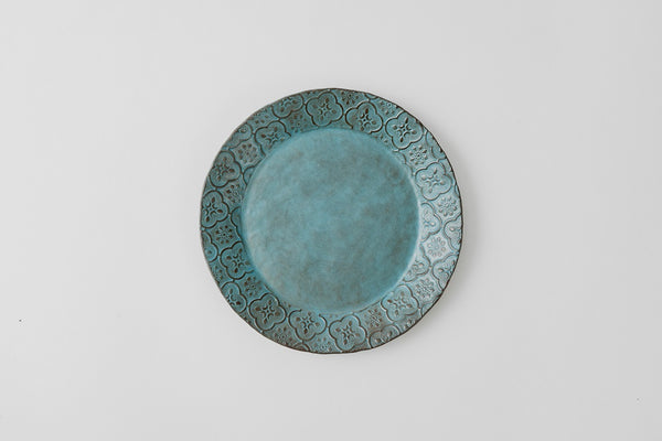 Floral Pattern Round Plate