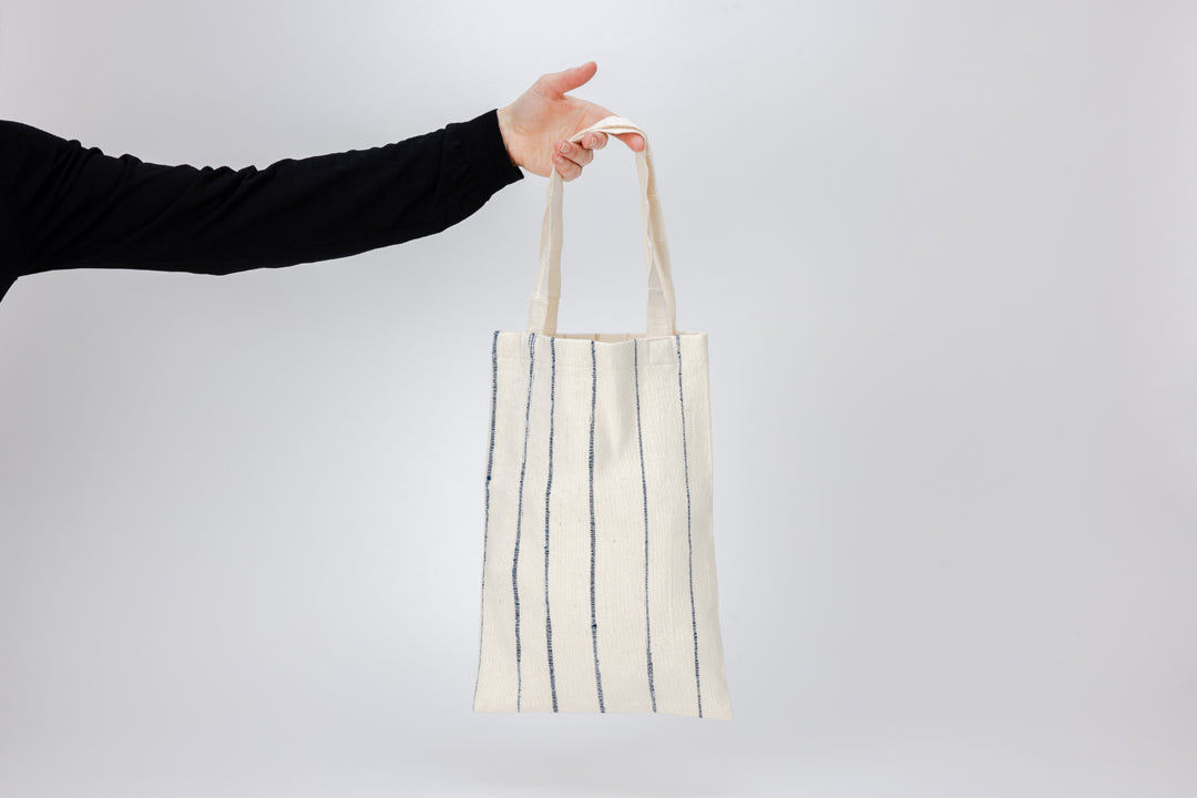 Stripe A4-size Tote Bag