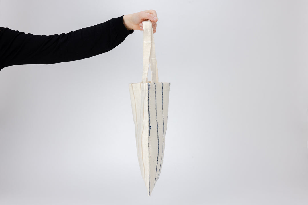 Stripe A4-size Tote Bag