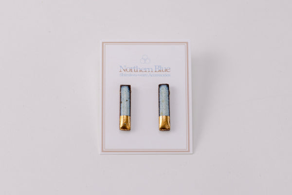 Shiraiwa-yaki Rectangle Earrings