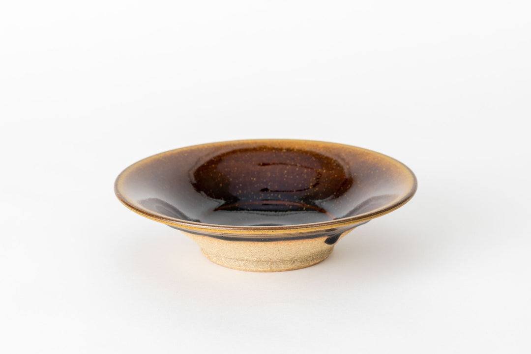 Aizu Hongo-yaki Pedestal Dish