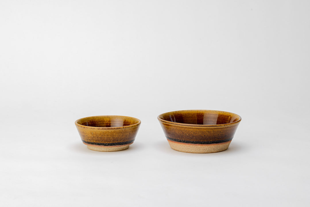 Aizu Hongo-yaki Flat Base Bowl