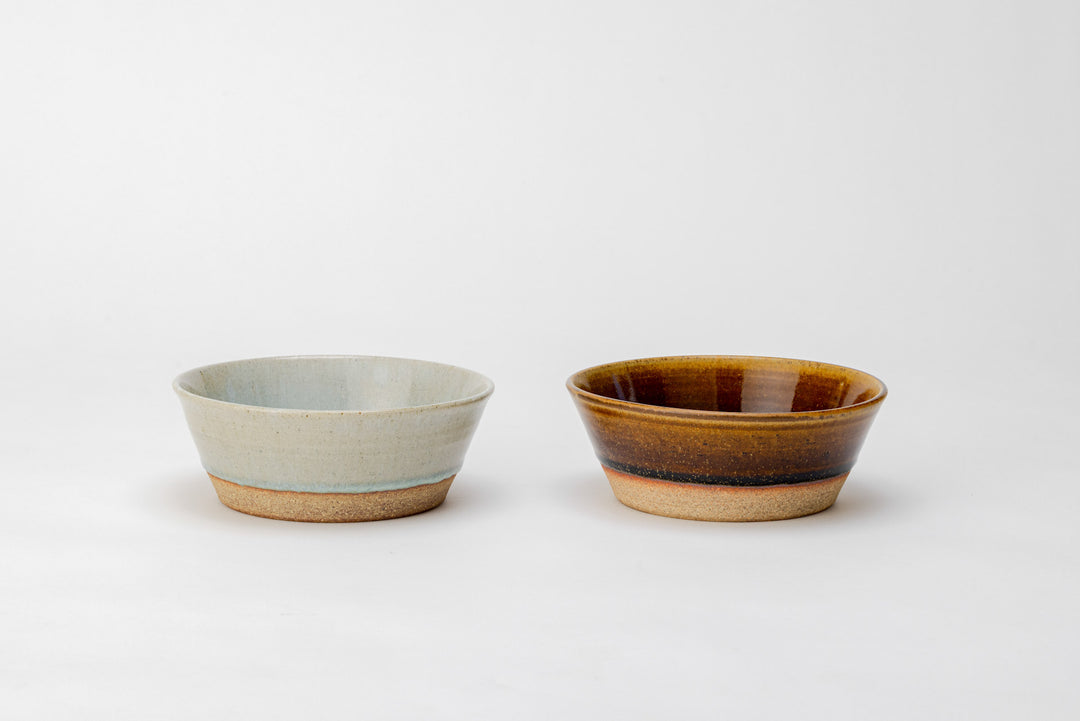 Aizu Hongo-yaki Flat Base Bowl