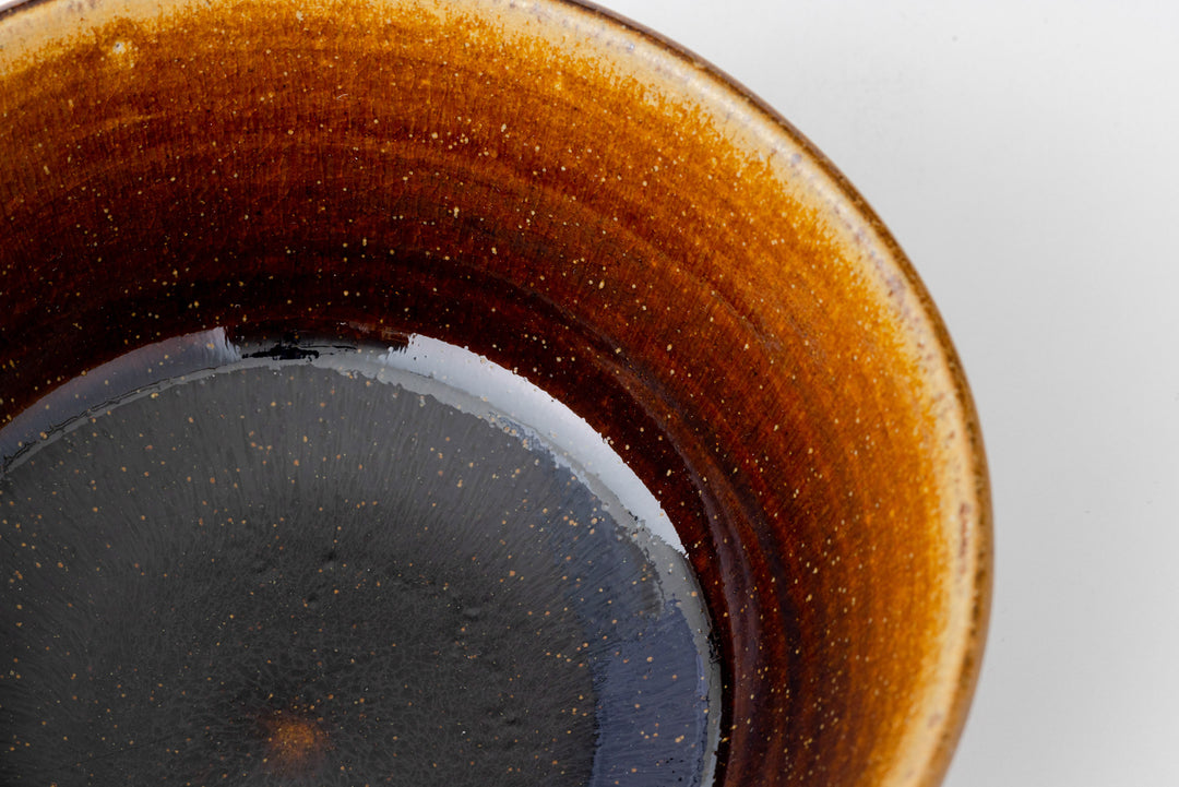 Aizu Hongo-yaki Flat Base Bowl
