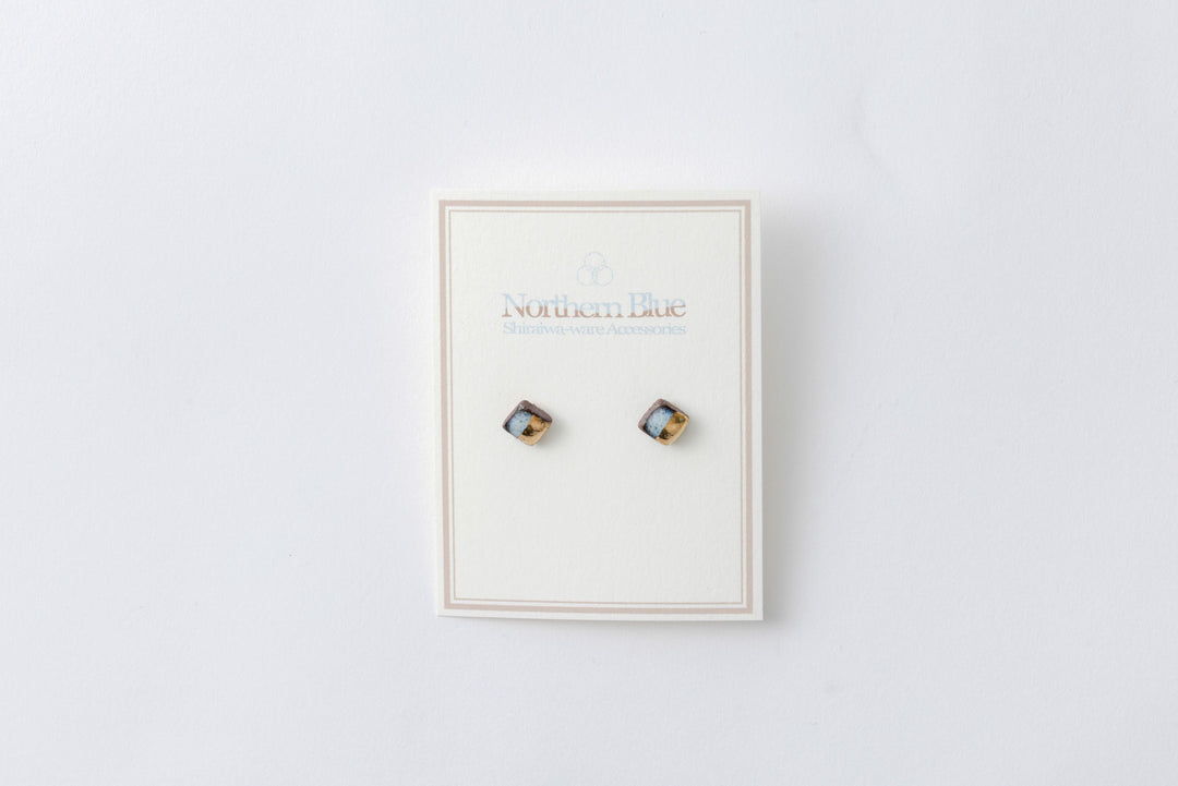Shiraiwa-yaki Square Earrings