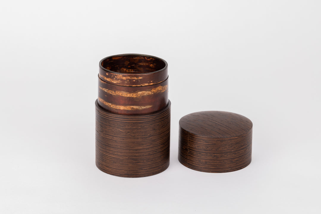 Obizutsu Cherry Bark Tea Caddy Large Wendge