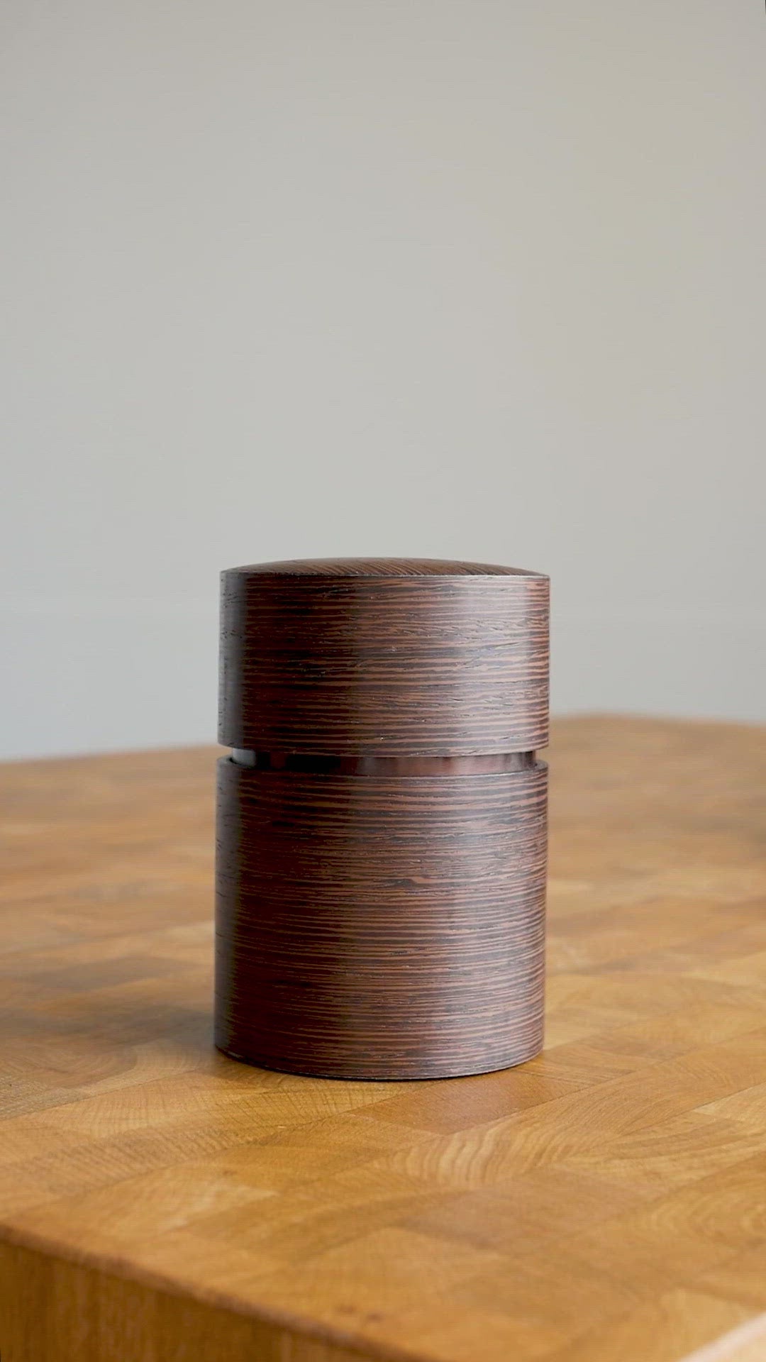 Obizutsu Cherry Bark Tea Caddy Large Wendge