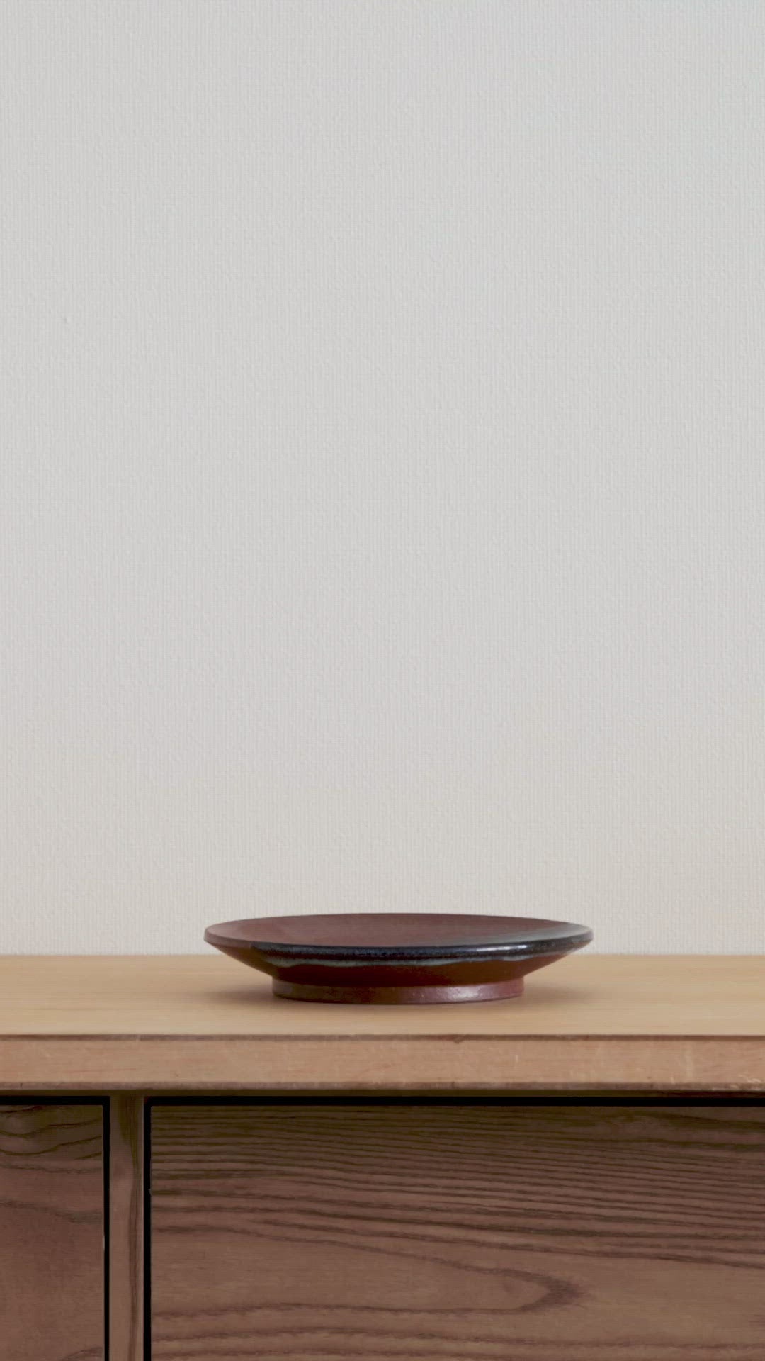 Shiraiwa-yaki Crescent Moon Plate