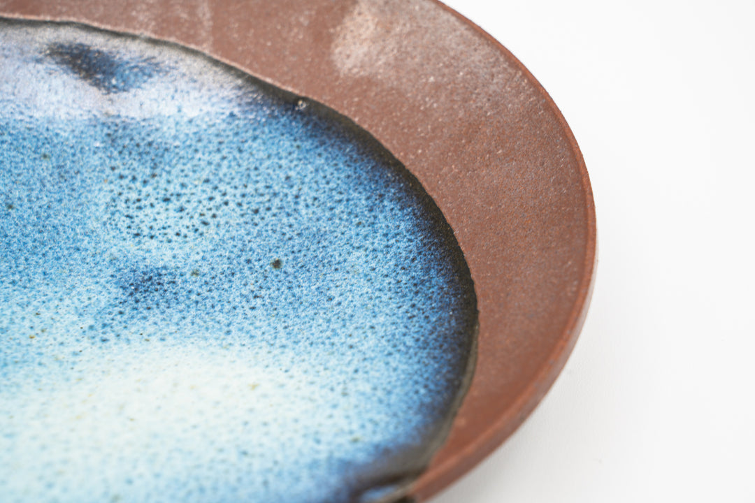 Shiraiwa-yaki Crescent Moon Plate