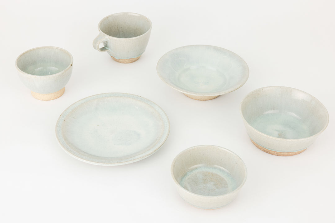 Aizu Hongo-yaki Pedestal Bowl (Rice Bowl)