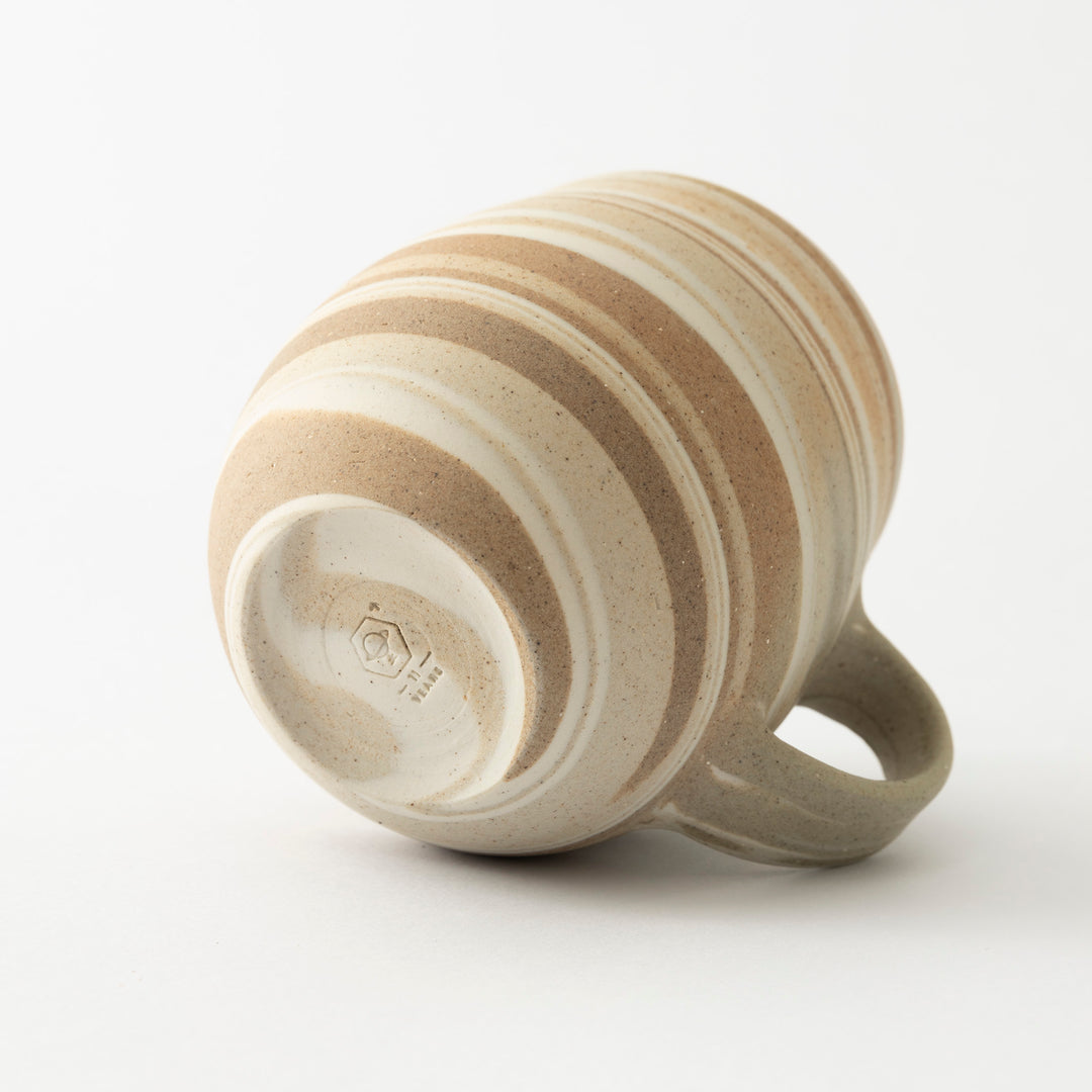 Marbled Round- Handle Mug
