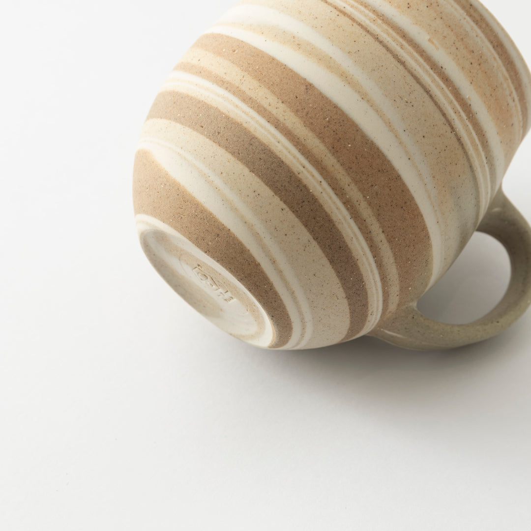 Marbled Round- Handle Mug