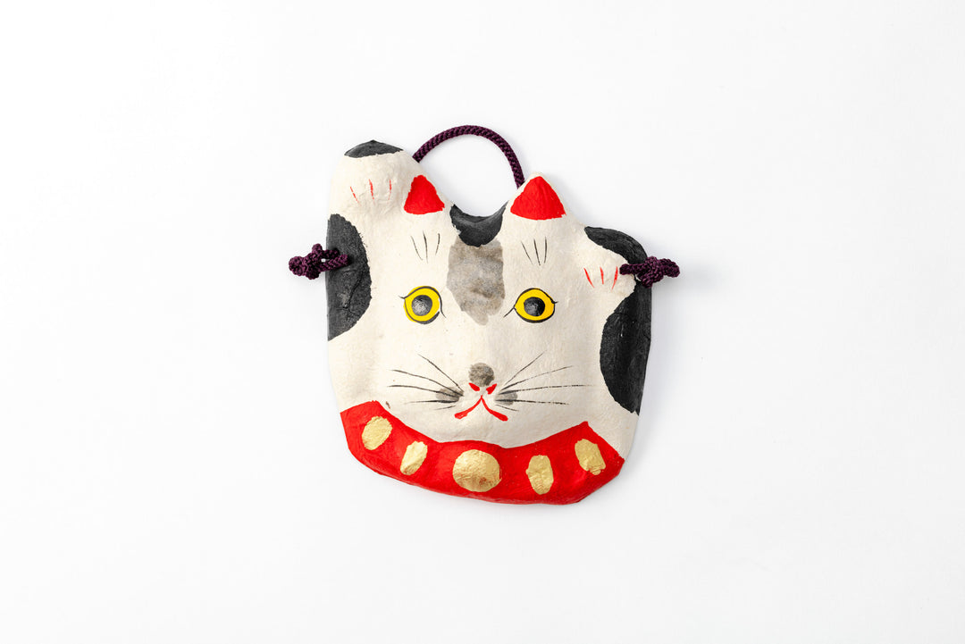 Double-beckoning Lucky Cat Wall Hanging