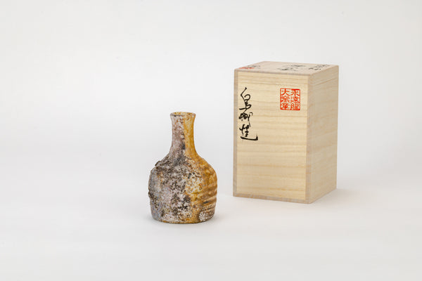 Tsugaru Ujo-yaki Natural Ash Glaze Kinuta Hanaike [KHI-01]
