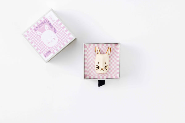 Pin Brooch White Rabbit