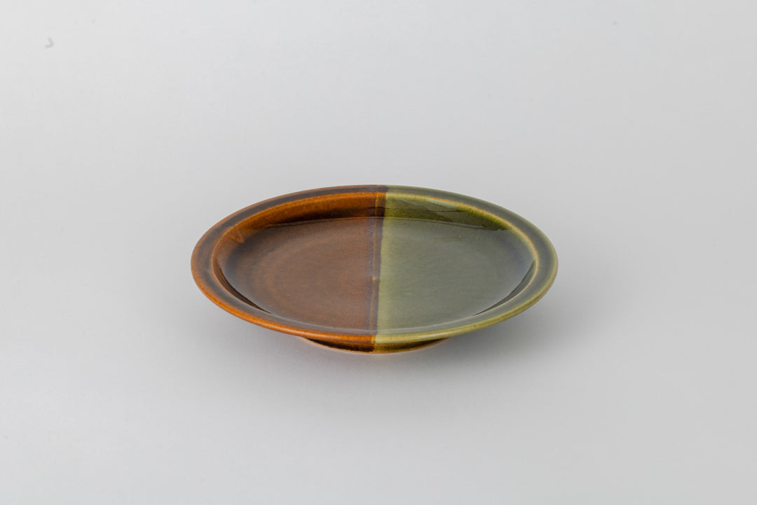 Bicolor Plate (Sand Brown x Olive)