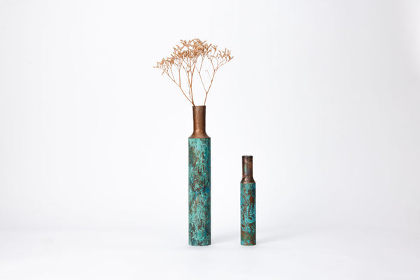 Copper Vase: Patina Finish