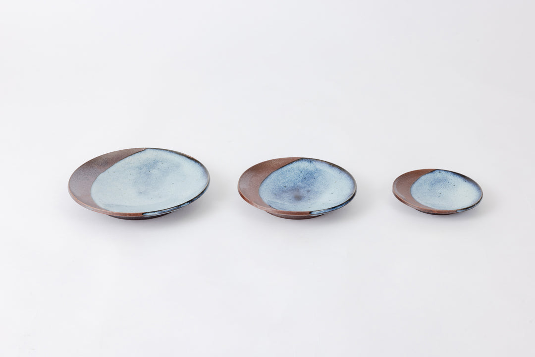 Shiraiwa-yaki Crescent Moon Plate