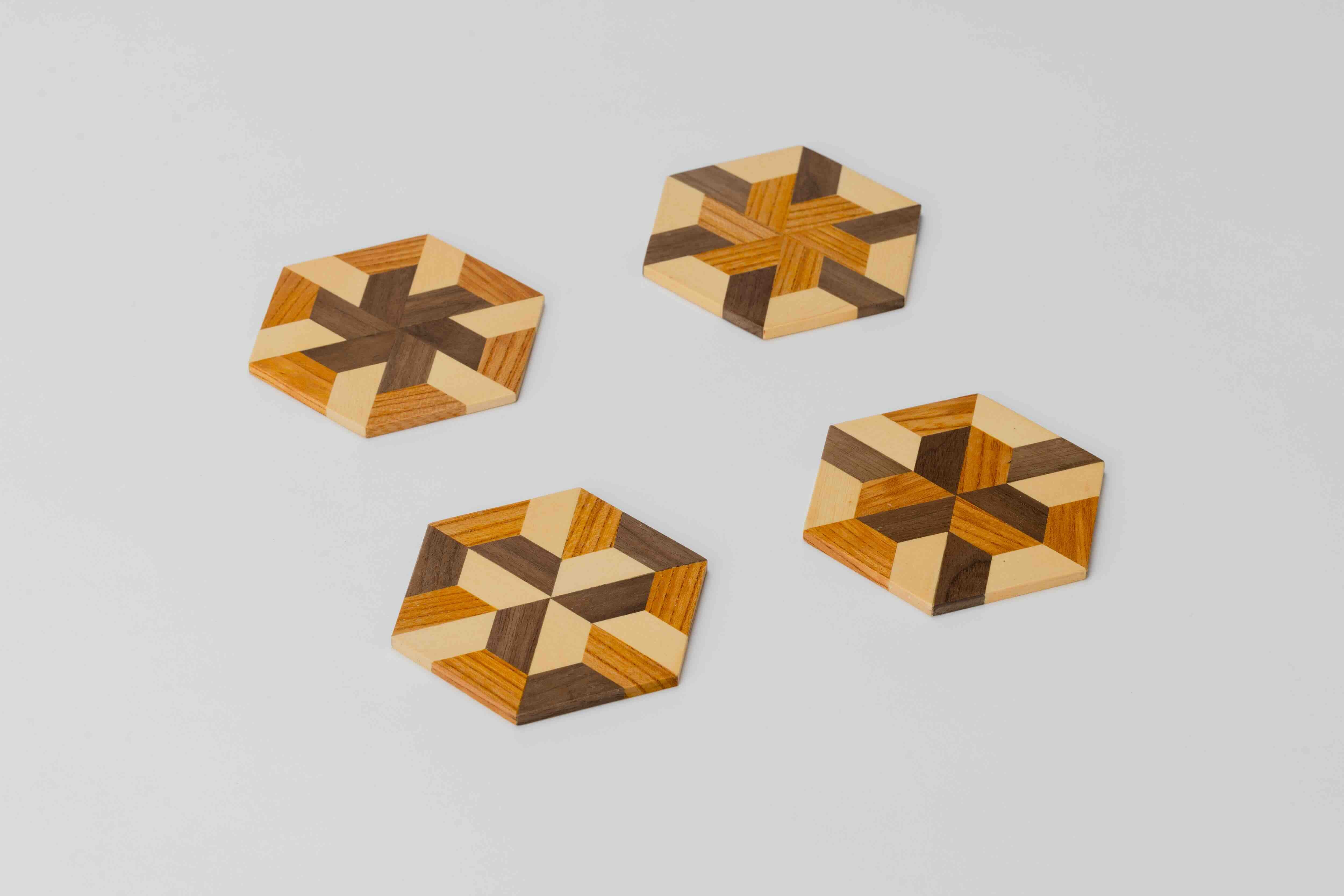 Yosegi Zaiku Coaster – Oshinsha