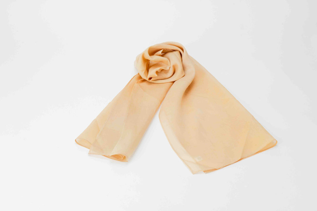 Persimmon Tannin Dye Scarf Hiwa-Moegi