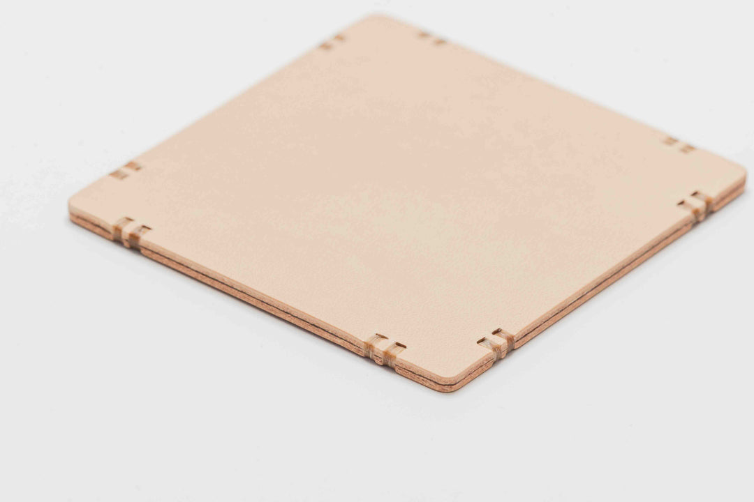 Steer Hide Veg-Tan Leather Drink Coaster