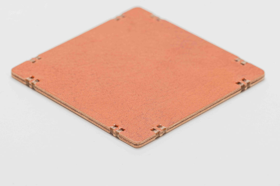 Steer Hide Veg-Tan Leather Drink Coaster