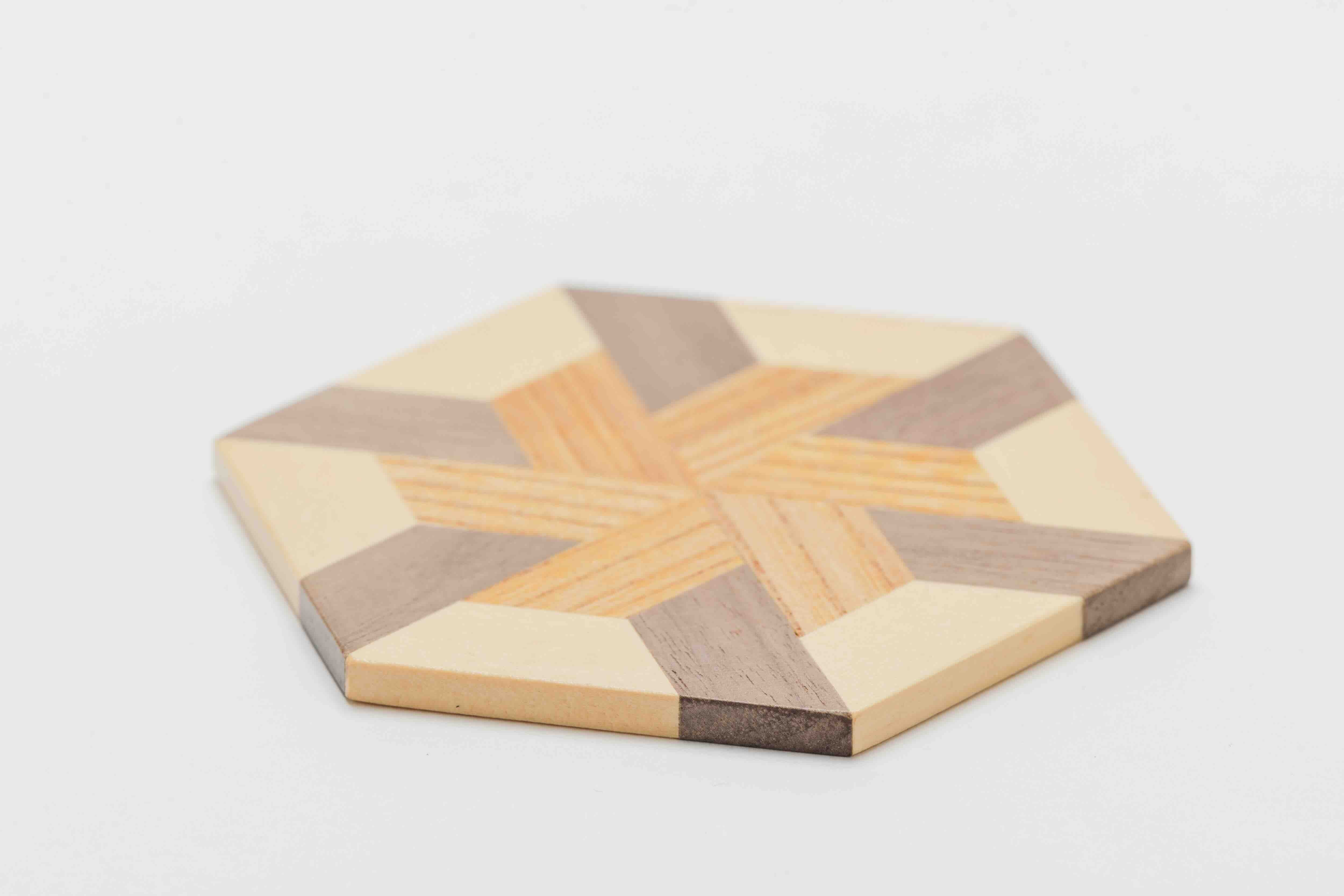 Yosegi Zaiku Coaster – Oshinsha