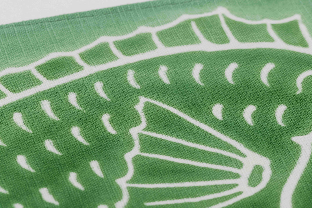 Tsutsugaki Dye Table Runner: Green