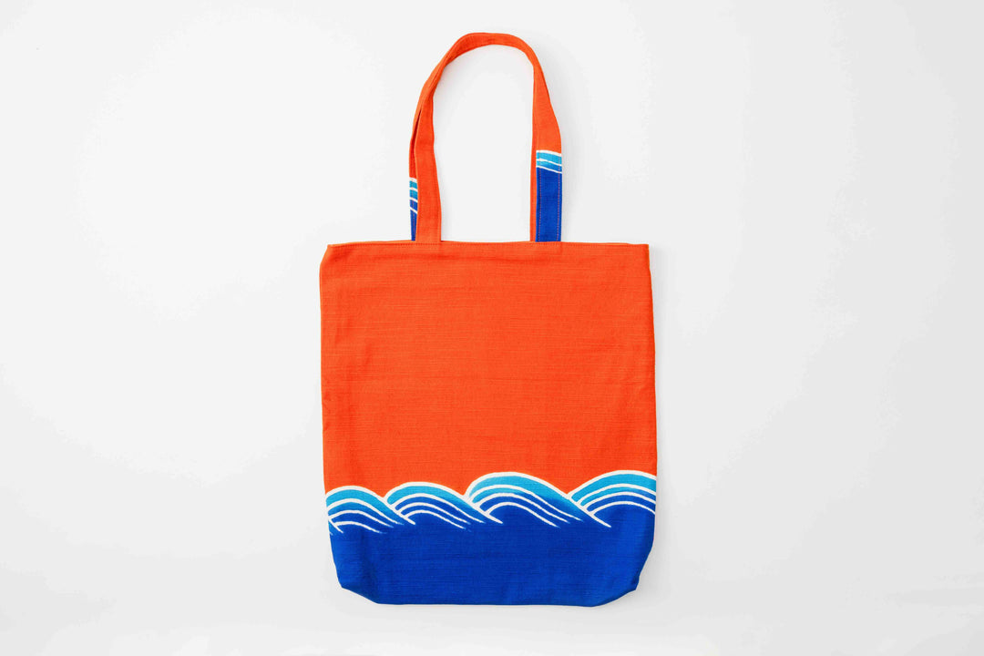 Tsutsugaki Dye Tote Bag: Orange