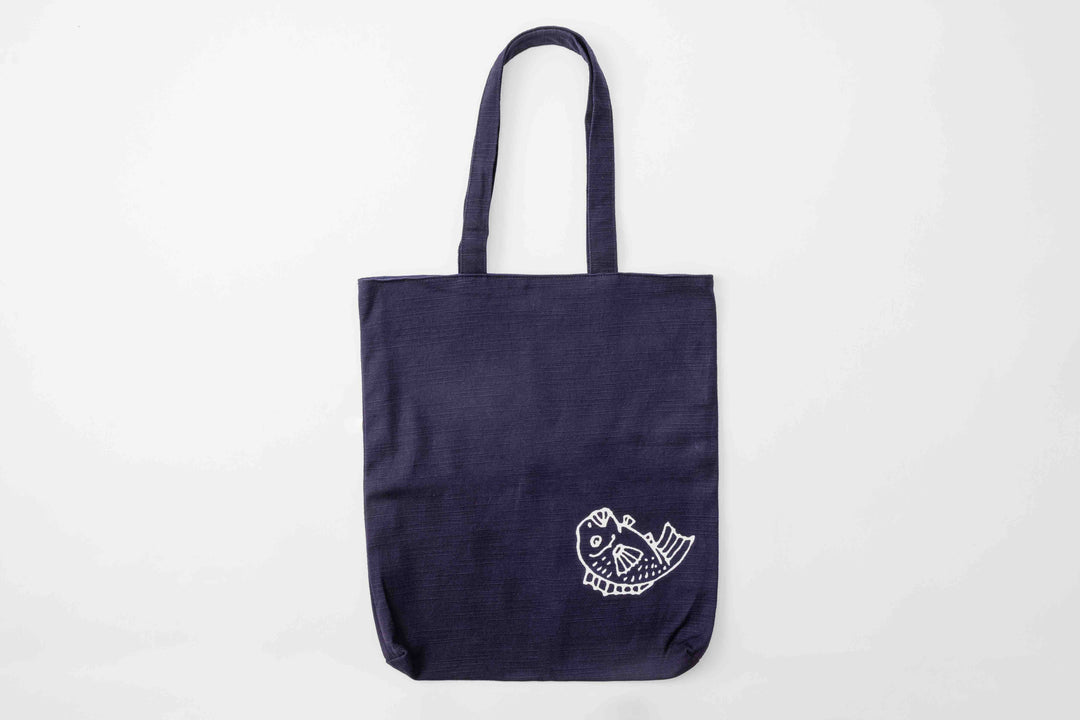 Tsutsugaki Dye Tote Bag: Navy