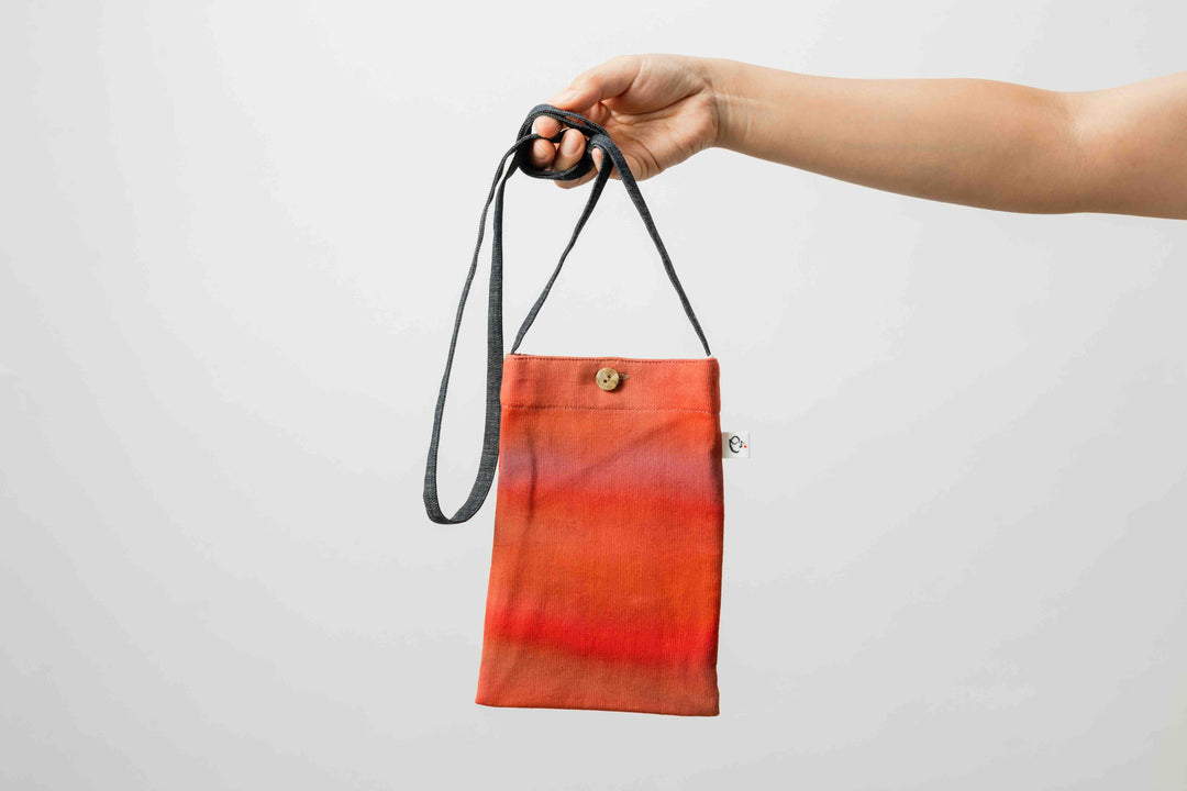 Persimmon Tannin Dye Lanyard Pouch