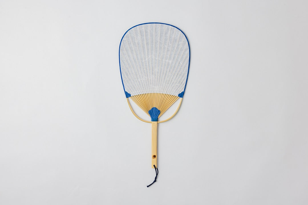 Marugame Uchiwa Koban (Oval) Shaped Indigo Dyed Shijiraori