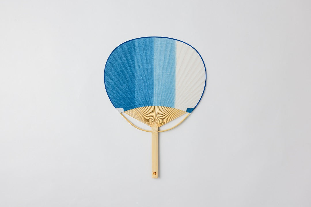 Marugame Uchiwa Indigo Danzome Washi
