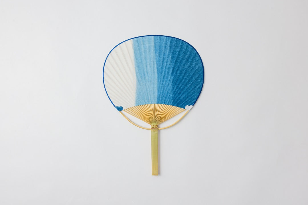 Marugame Uchiwa Indigo Danzome Washi