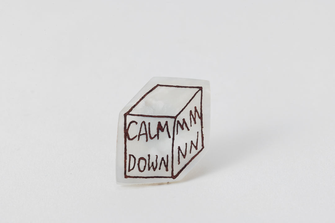 Calmmm Downnn Pin/Brooch