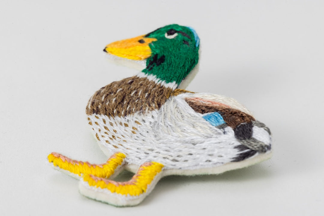 Mallard/Hand-Embroidered Brooch