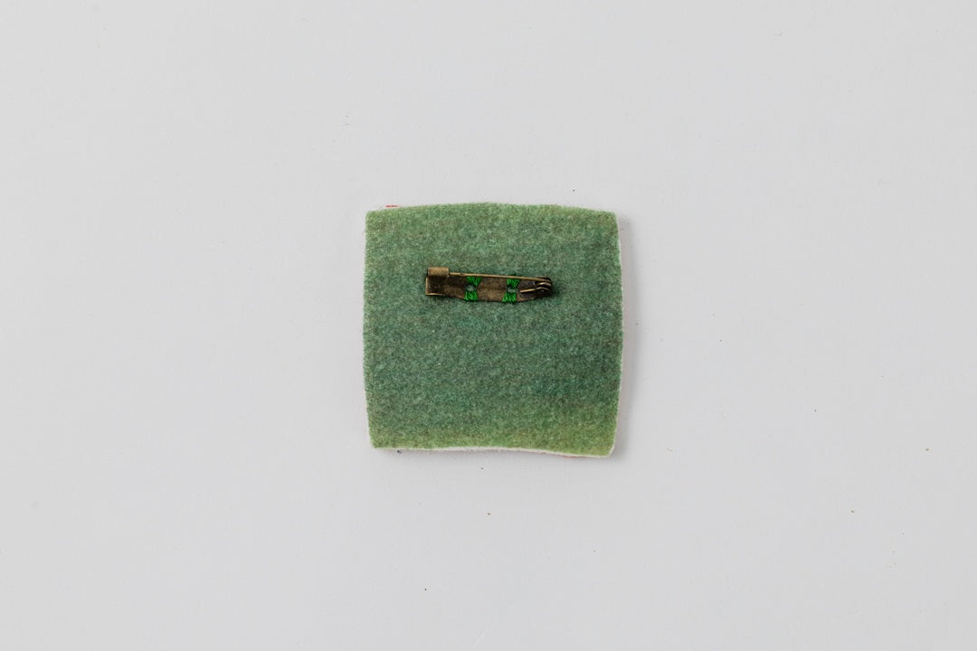 Sharaku/Hand-Embroidered Brooch
