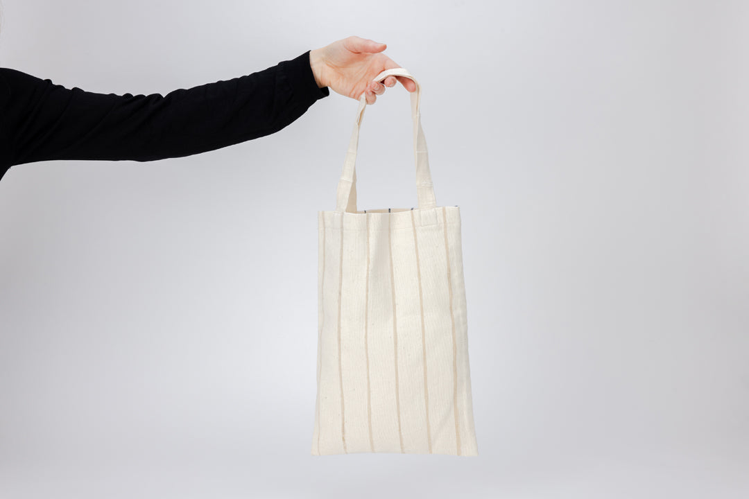 Stripe A4-size Tote Bag